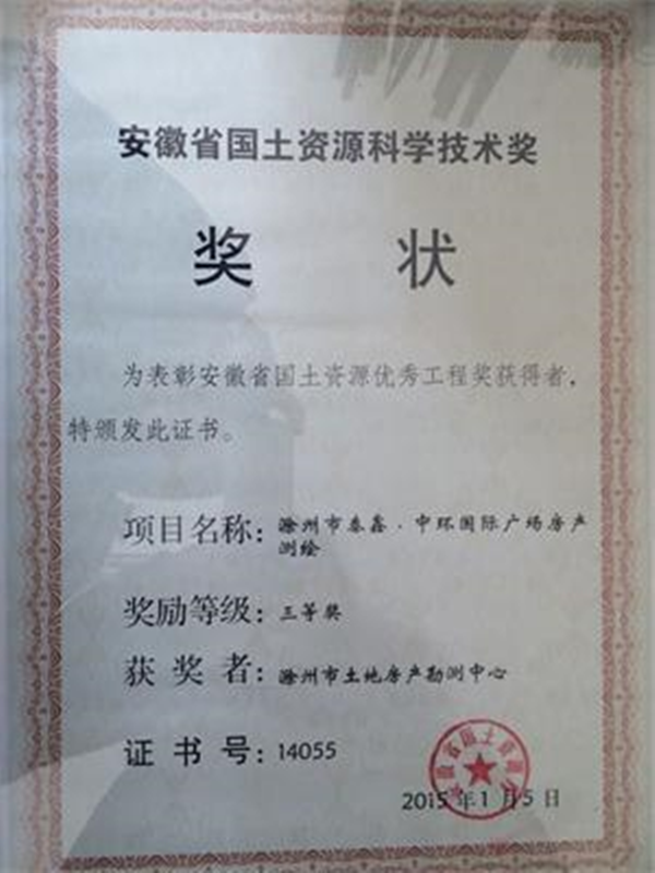 滁州市泰鑫中环国际广场房产测绘
